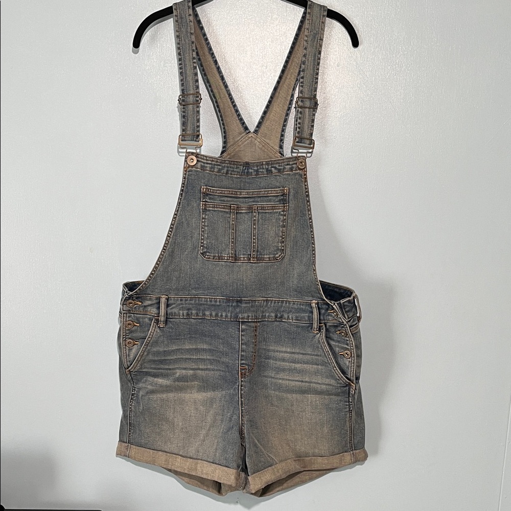 Torrid Blue Jean Shorts Overalls Women’s plus size 18 New